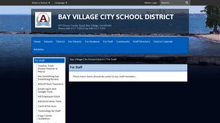 For Staff - Bay Village City School District