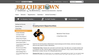 Employment Opportunities | Belchertown Public Schools