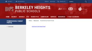 PowerSchool Parent Portal / Overview - Berkeley Heights Public Schools
