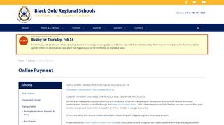 Online Payment | Black Gold Regional Schools
