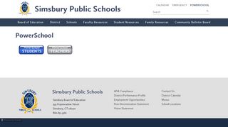 PowerSchool - Simsbury Public Schools