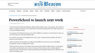 PowerSchool to launch next week - The BVI Beacon