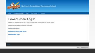 Power School Log In | Northport Consolidated Elementary School