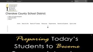 Cherokee County School District: Home