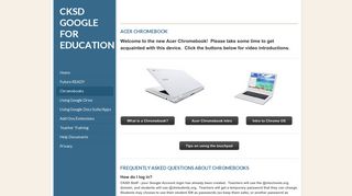 Chromebooks - CKSD Google for Education