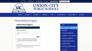 PowerSchool Logins - Basics - Union City Public Schools