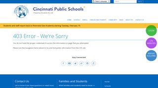 Monitoring | Cincinnati Public Schools