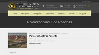Powerschool For Parents | - Chinle Unified School District