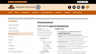 LHS PowerSchool | Students - District 128