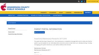 Parent Portal - PowerSchool - Henderson County Public Schools