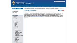 PowerSchool 12 » Diocese of Metuchen