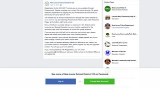 New Lenox School District 122 - Facebook