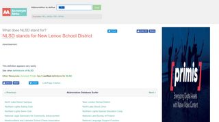 NLSD - New Lenox School District | AcronymAttic