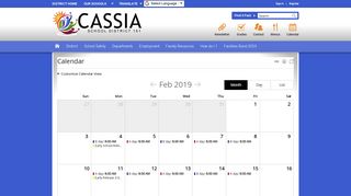 Cassia County School District 151 / Calendar