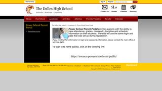 Power School Parent Portal - North Wasco County School District