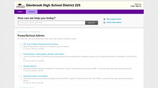 PowerSchool Admin : Glenbrook High School District 225