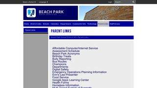 Parent Links - Beach Park School District #3