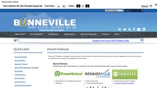 Parent Gateway - Bonneville Joint School District 93