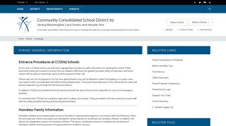 Parents / Homepage - Community Consolidated School District 93