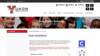 For Students - Yukon Public Schools
