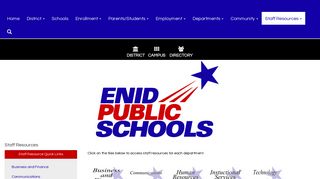 Enid Public School - Staff Resources