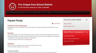 Parent Portal - Fox Chapel Area School District