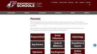Parents - The School District of Menomonee Falls