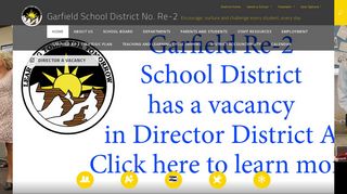 Garfield School District No. Re-2 / Homepage