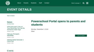 Powerschool Portal opens to parents and students - Glenbard West ...
