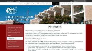 PowerSchool - Chattanooga High School Center for Creative Arts