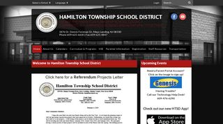 Hamilton Township School District: Home