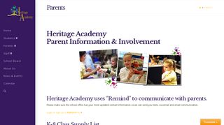 Parents - Heritage Academy