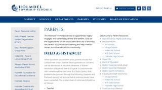 Parents - Holmdel Township School District