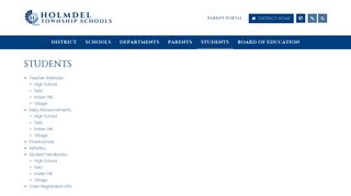 Students - Holmdel Township School District