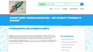 PowerSchool for Students (Info) | Robert Kemp Turner Elementary