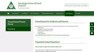 PowerSchool Parent Portal / PowerSchool