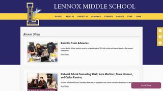 Recent News (Lennox Middle School)