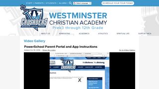 PowerSchool Parent Portal and App Instructions | Westminster ...