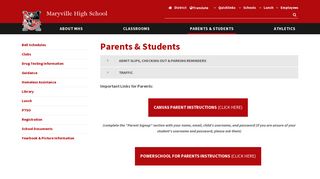 Parents & Students - Maryville High School