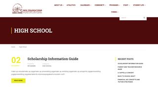 High School – New Foundations Charter School