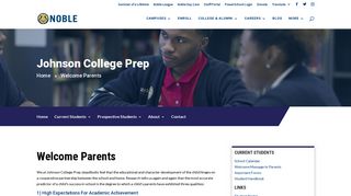 Welcome Parents | Johnson College Prep | Noble Network of Charter ...