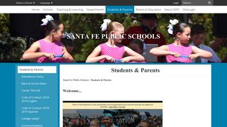 Students & Parents - Santa Fe Public Schools
