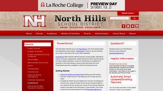 PowerSchool - North Hills School District