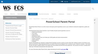 Parent Portal / Welcome - Winston-Salem/Forsyth County Schools