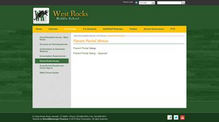 Parent Portal Access - West Rocks Middle School