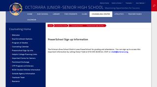 Counseling Home / Powerschool Sign Up Info - Octorara Area School ...