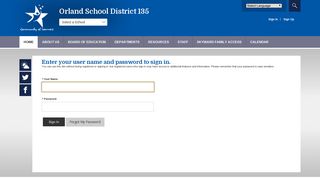 Sign In - Orland School District 135