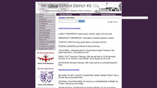 Latest News Index - Mt. Olive School District #5