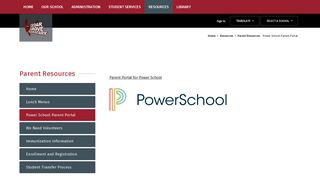 Parent Resources / Power School Parent Portal