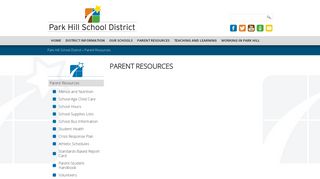 Parent Resources - Park Hill School District